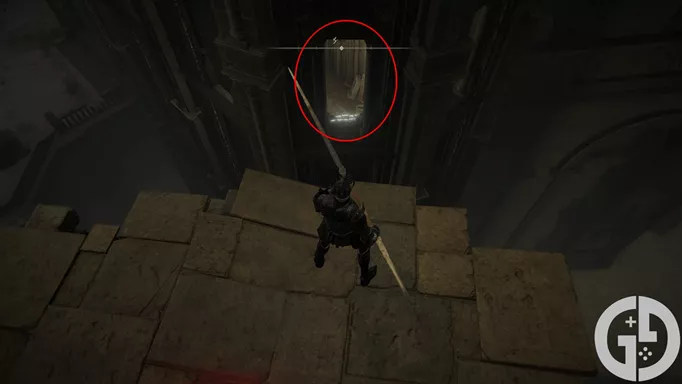 Image of the window you need to jump through in Elden Ring Shadow of the Erdtree