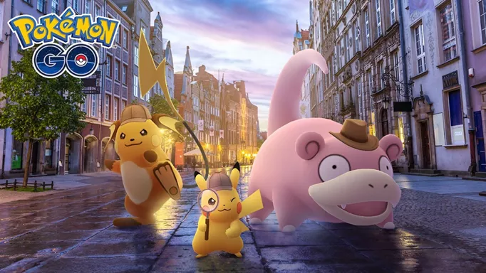 Detective Pikachu and friends in Pokemon GO