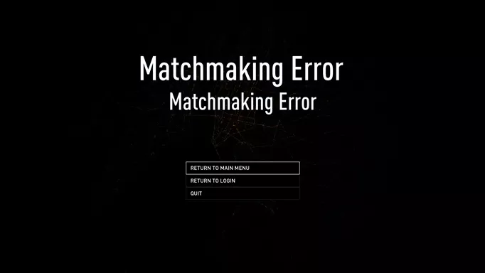 matchmaking error in PAYDAY 3