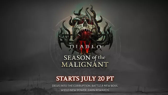 Promo image for the start of Diablo 4 season 1