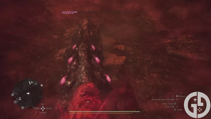 Image of the boss weak points in Dragon's Dogma 2