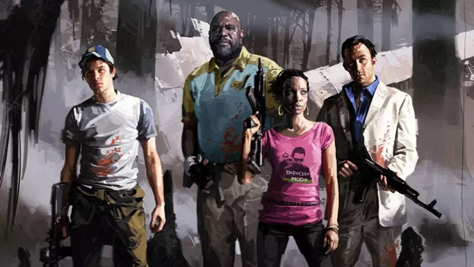 Characters from Left 4 Dead 2.