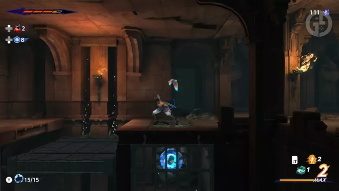 the elevator you need to use in the Ancient Power Unearthed quest in Prince of Persia: The Lost Crown