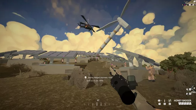 BattleBit Remastered gameplay image showing a turbine being destroyed