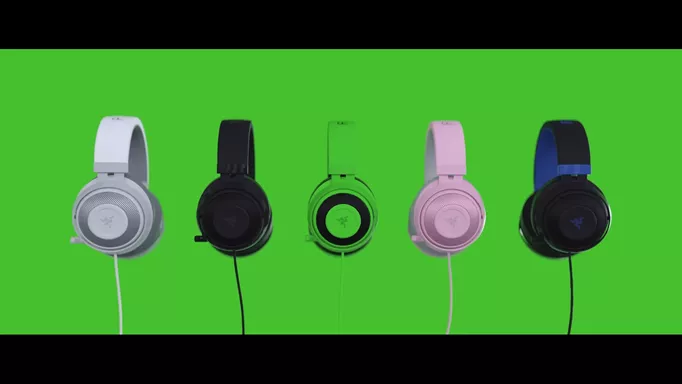 Image shows a selection of Razer Kraken headsets