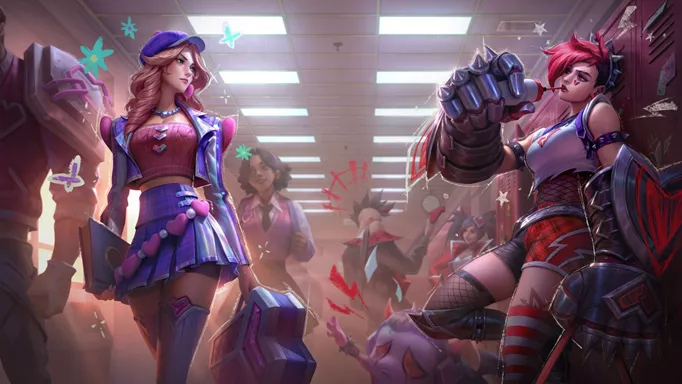 Vi and Caitlyn, two examples of LGBT representation in League of Legends