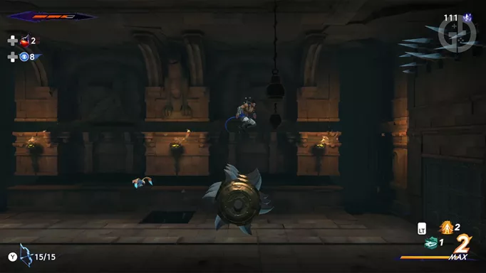 the first trap in the Ancient Power Unearthed quest in Prince of Persia: The Lost Crown
