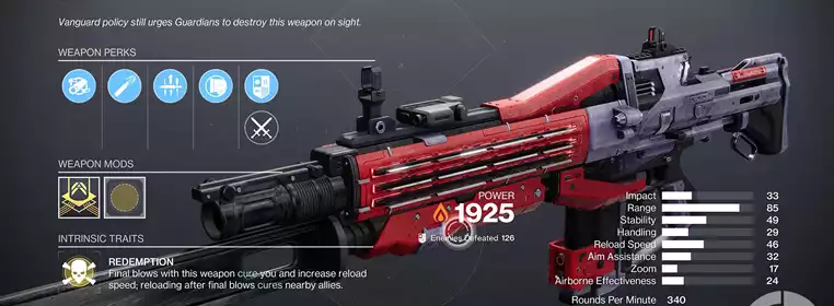 How to get Red Death Reformed and its Catalyst in Destiny 2 The Final Shape