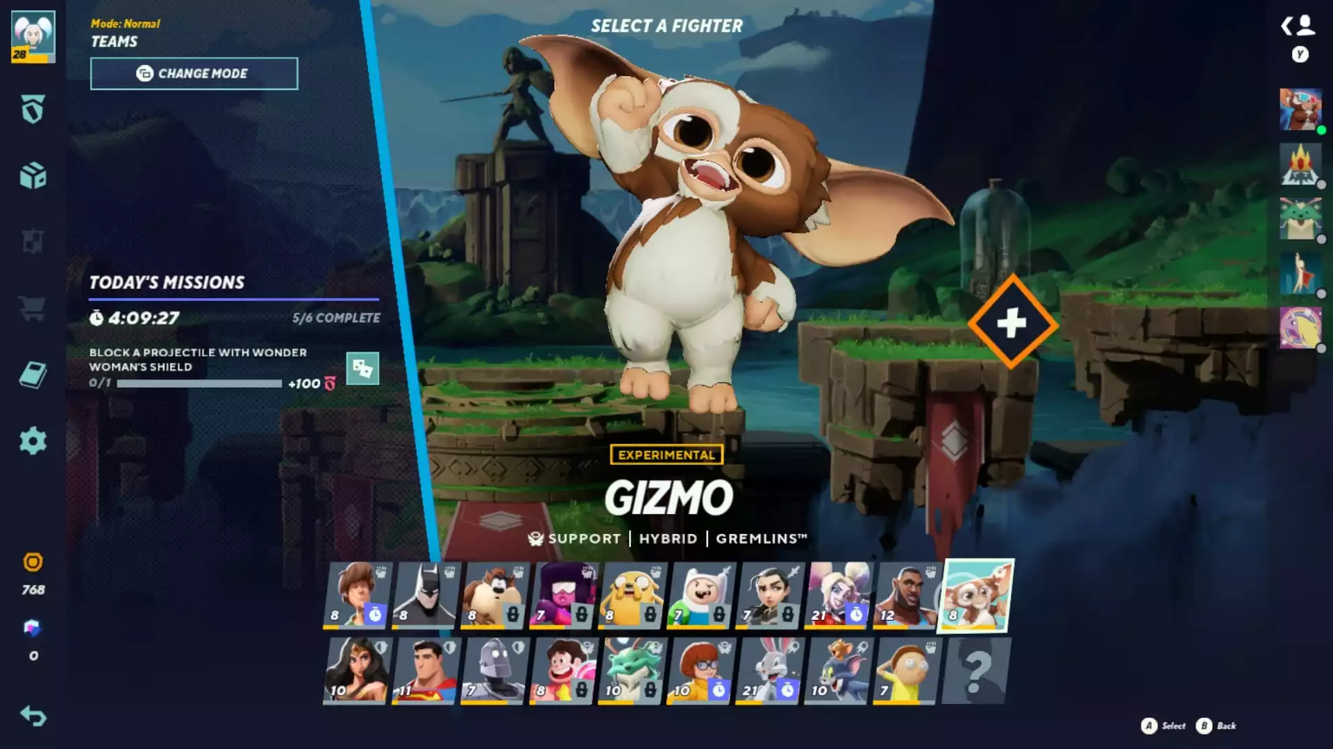 MultiVersus Gizmo combos, perks & specials