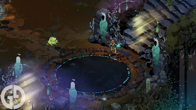 Image of the path to the surface without a ward in Hades 2