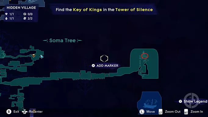 Lighthouse map location in Prince of Persia: The Lost Crown