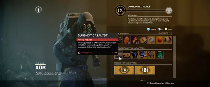 Xur's new Inventory