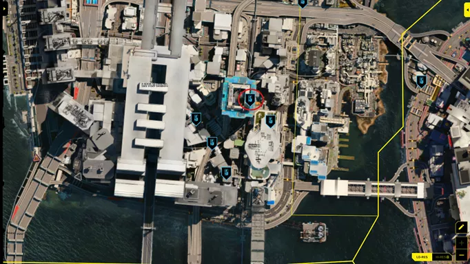 the map location of The Fool Tarot Card in Cyberpunk 2077