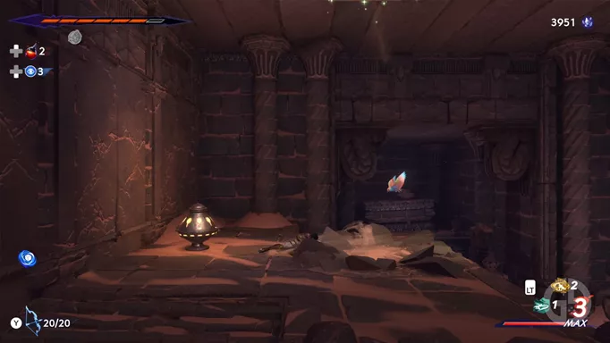 Pit of Eternal Sands Sand Jar 2 location in Prince of Persia: The Lost Crown