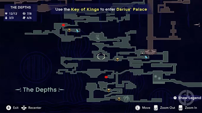 The Depths Spirited Sand Jar map locations 1 in Prince of Persia: The Lost Crown