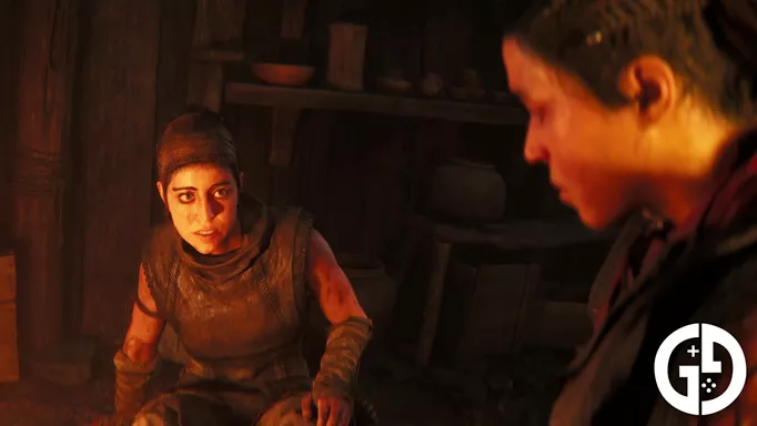 Senua talking with a companion in Hellblade 2