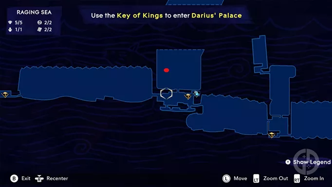 Raging Sea Spirited Sand Jar map locations in Prince of Persia: The Lost Crown