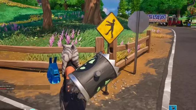 How to Assist in Destroying Zombie Road Signs in Fortnite