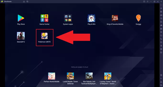 an image showing how to play Pokemon UNITE on PC