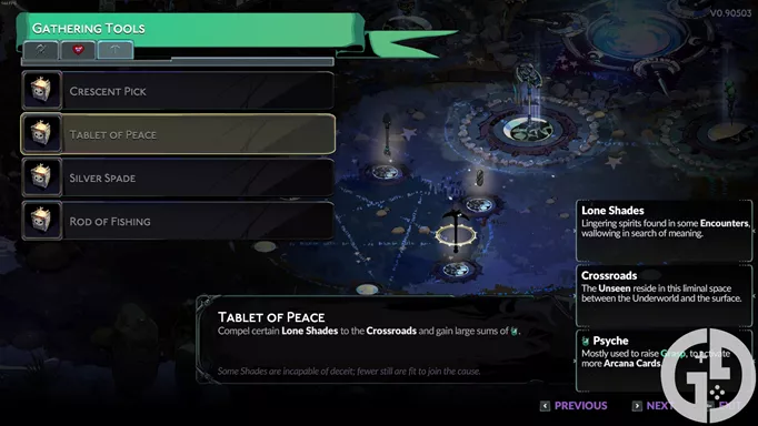 Image of the Tablet of Peace in Hades 2