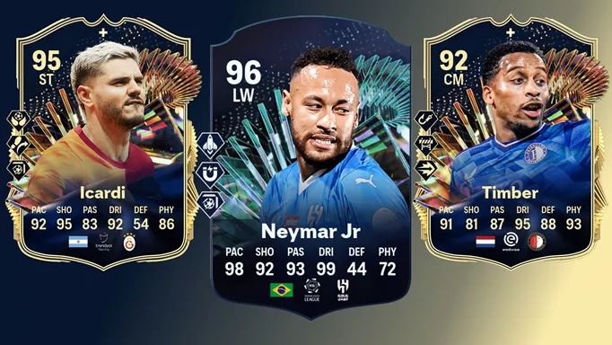 Image of three TOTS Mixed Leagues batch 5 players in EA FC 24