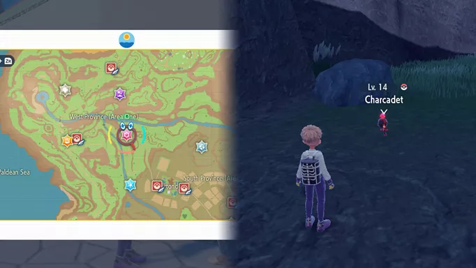A Charcadet location to catch one in Pokemon Scarlet & Violet