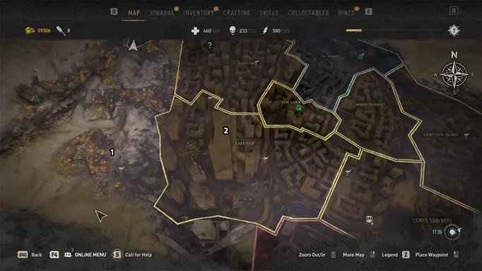 Dying Light 2 Black Duck Locations Map 1