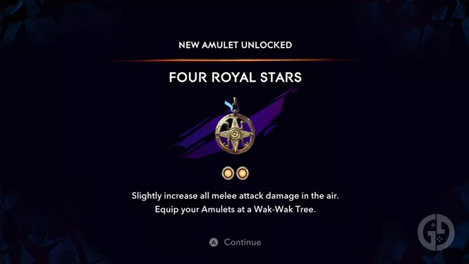Four Royal Stars amulet in Prince of Persia: The Lost Crown