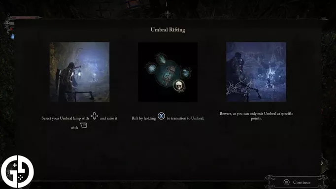 Umbral instructions in Lords of the Fallen