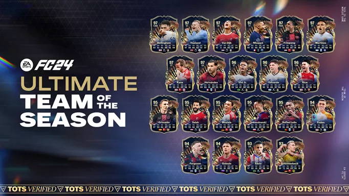 Image of the men's Ultimate TOTS squad in EA FC 24