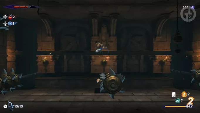 successive traps in the  Ancient Power Unearthed quest in Prince of Persia: The Lost Crown