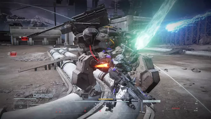 Fighting a tetrapod in Armored Core 6