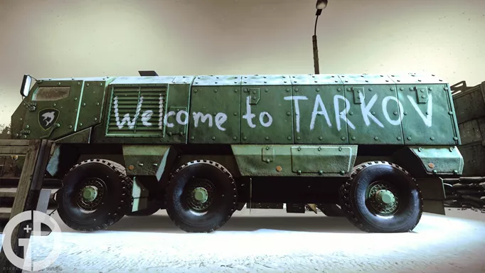 Image of the Welcome to Tarkov truck in Escape from Tarkov