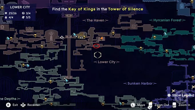 Lost Warriors quest start location in Prince of Persia: The Lost Crown