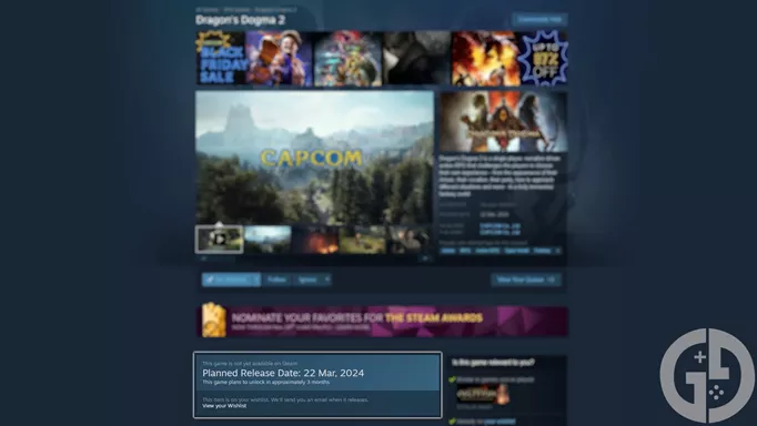 Image of the Dragon's Dogma 2 release date on Steam