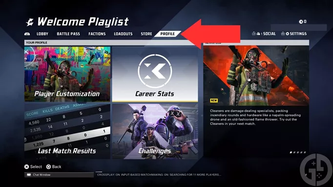 The profile section where you can find career stats in XDefiant