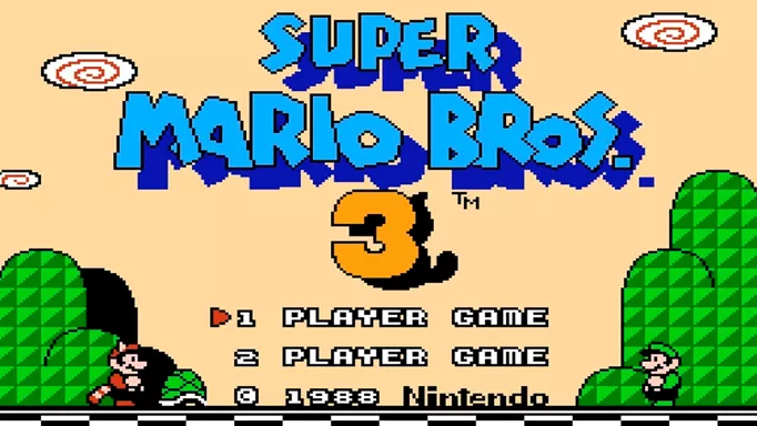 Super Mario Bros 3 title screen