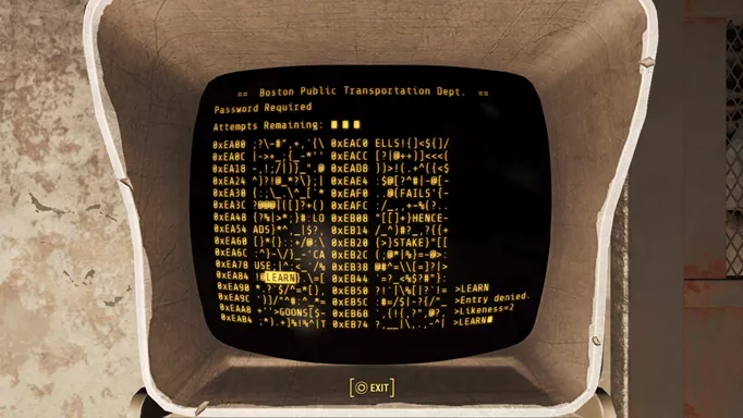 fallout 4 terminal hacking