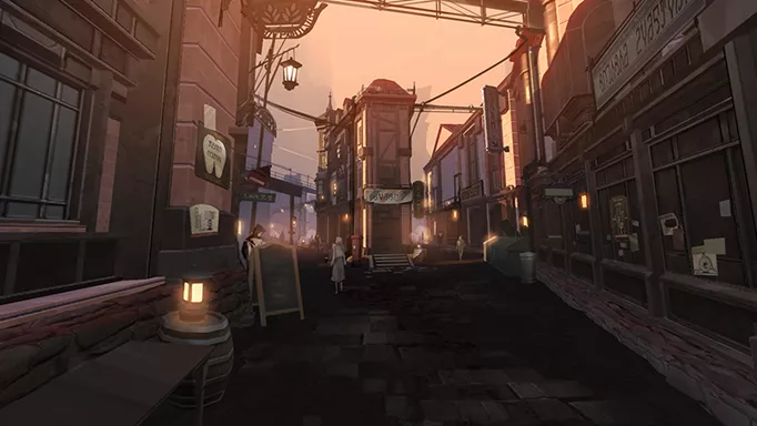 A small back alley in Honkai: Star Rail