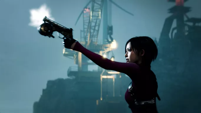 Key art of Ada's Hookshot Gun in the Resident Evil 4 Separate Ways DLC