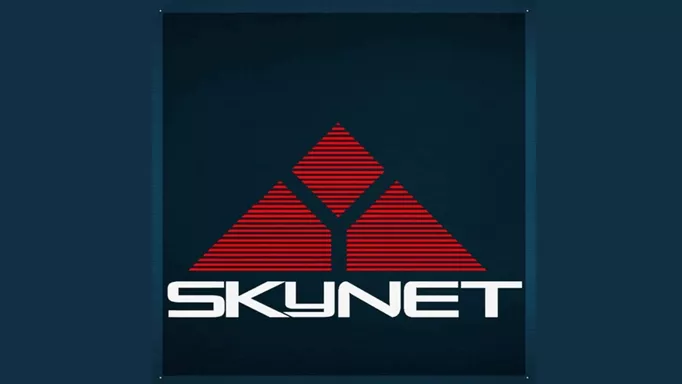 Image of the Skynet logo emblem in Armored Core 6
