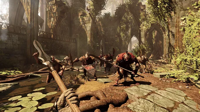 Melee gameplay from Vermintide 2.