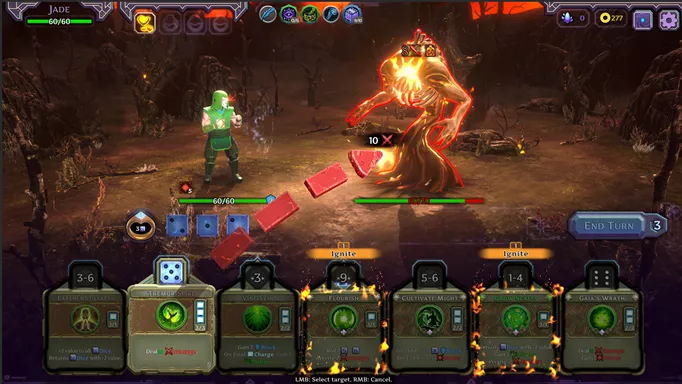 Spellrogue combat screenshot